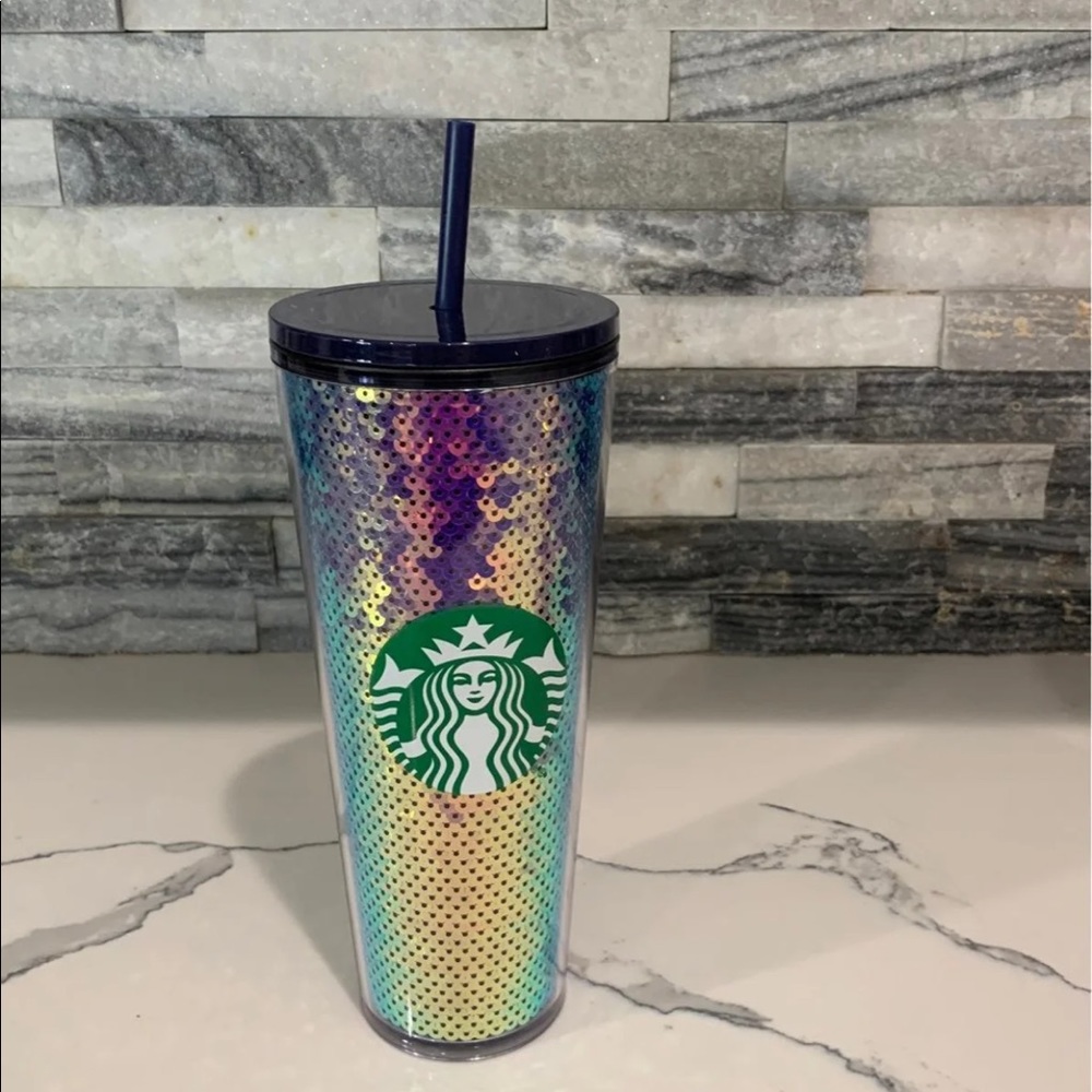 Starbucks 2020 Holiday Tumbler shimmery sequence